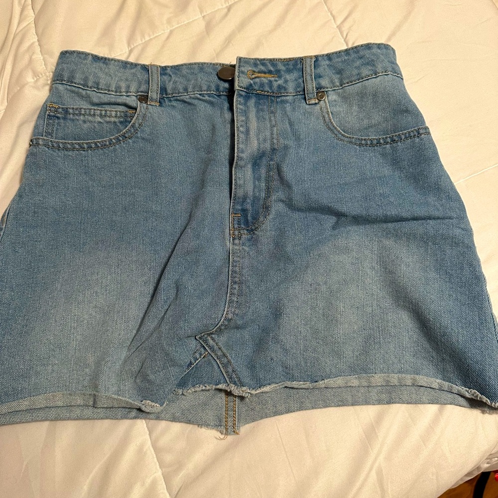 The remade Denim skirt